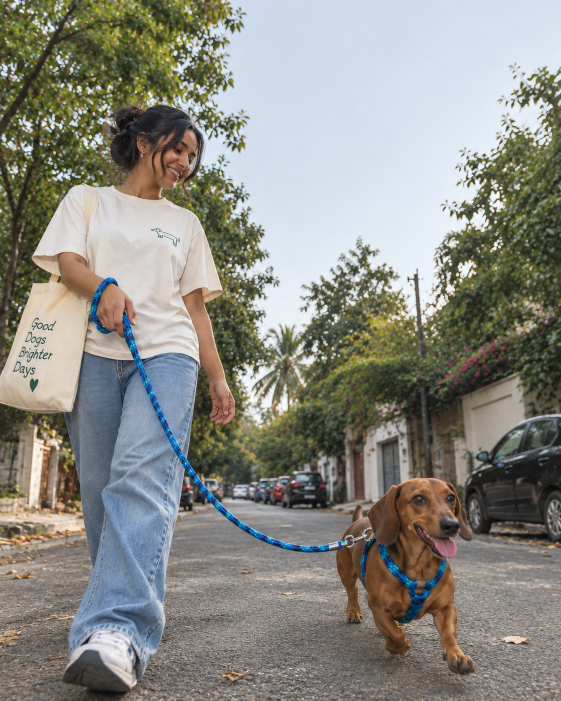 TPL 12mm Rope Leash Blue