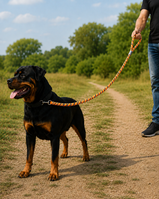 TPL 9mm Braided Rope Dog Leash | Orange