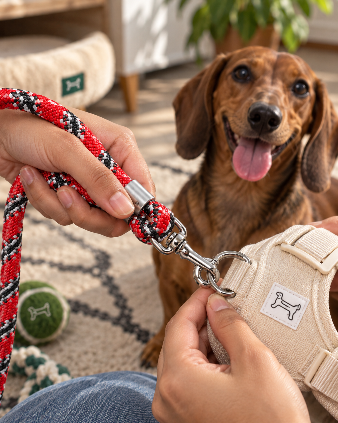 TPL 12mm Rope Leash Red