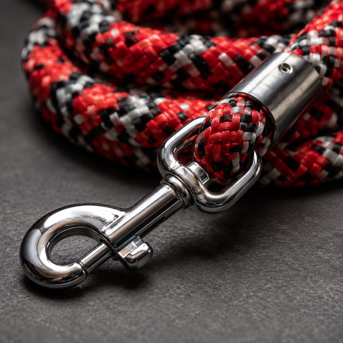 TPL 9mm Braided Rope Dog Leash | Red