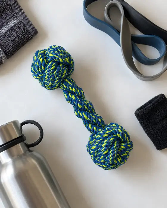 TPL Knotted Rope Dumbbell Toy