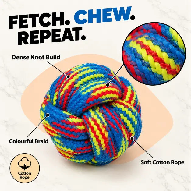 Knotted Rope Ball Chew Toy