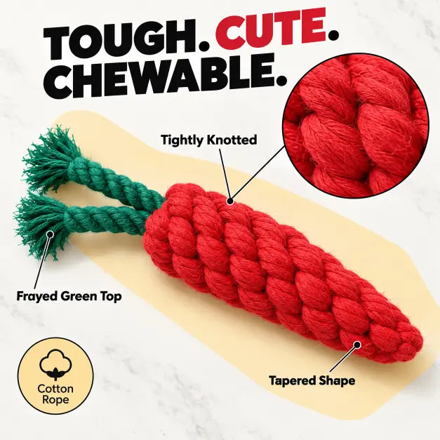 Carrot Rope Chew