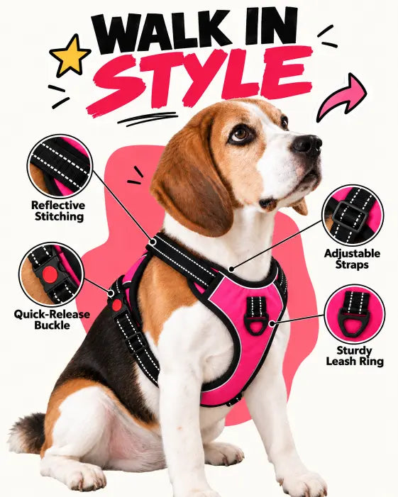 TPL Reflective Dog Harness