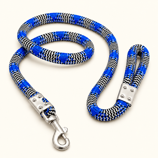 TPL 22mm Nylon Rope Dog Leash Blue