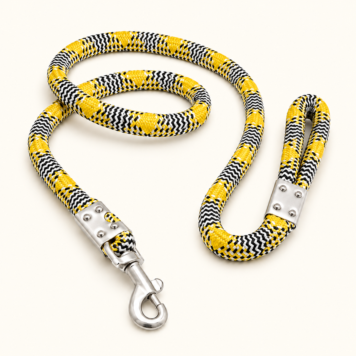 TPL 22mm Nylon Rope Dog Leash Yellow