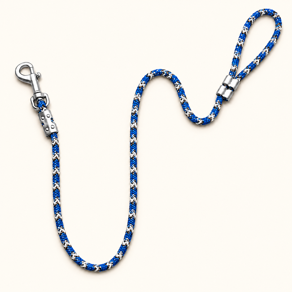 TPL 6mm Braided Rope Dog Leash Blue