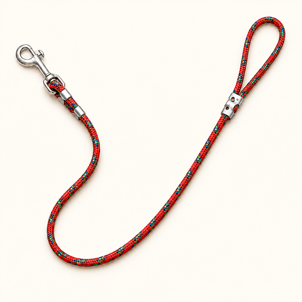 TPL 6mm Braided Rope Dog Leash Red