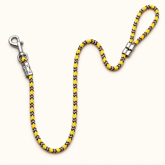 TPL 6mm Braided Rope Dog Leash Yellow