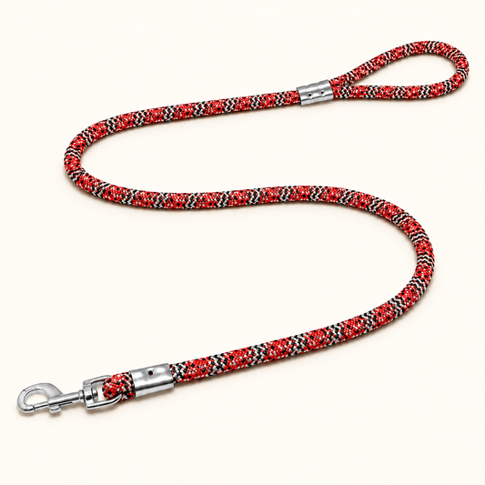 TPL 9mm Braided Rope Dog Leash | Red